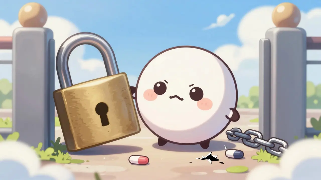 Generic pill blocked by locked gate despite expired patent