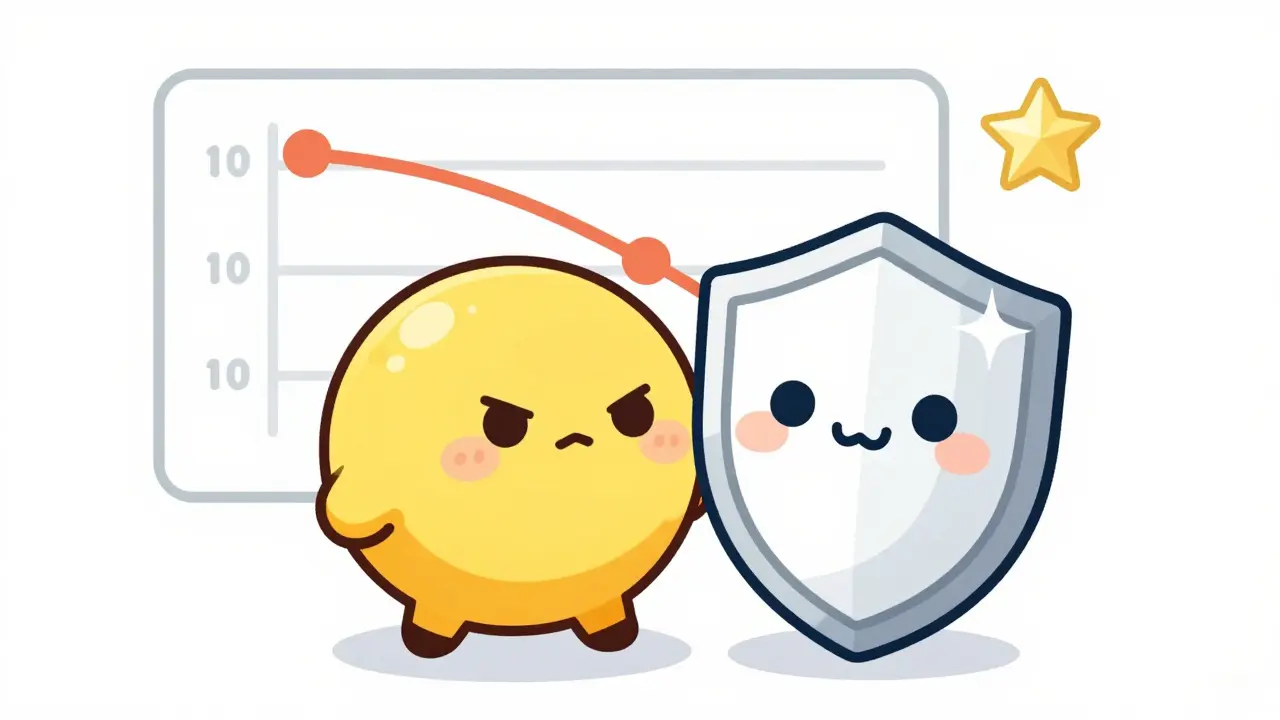 Cute anime illustration of statin medication reducing LDL cholesterol levels.