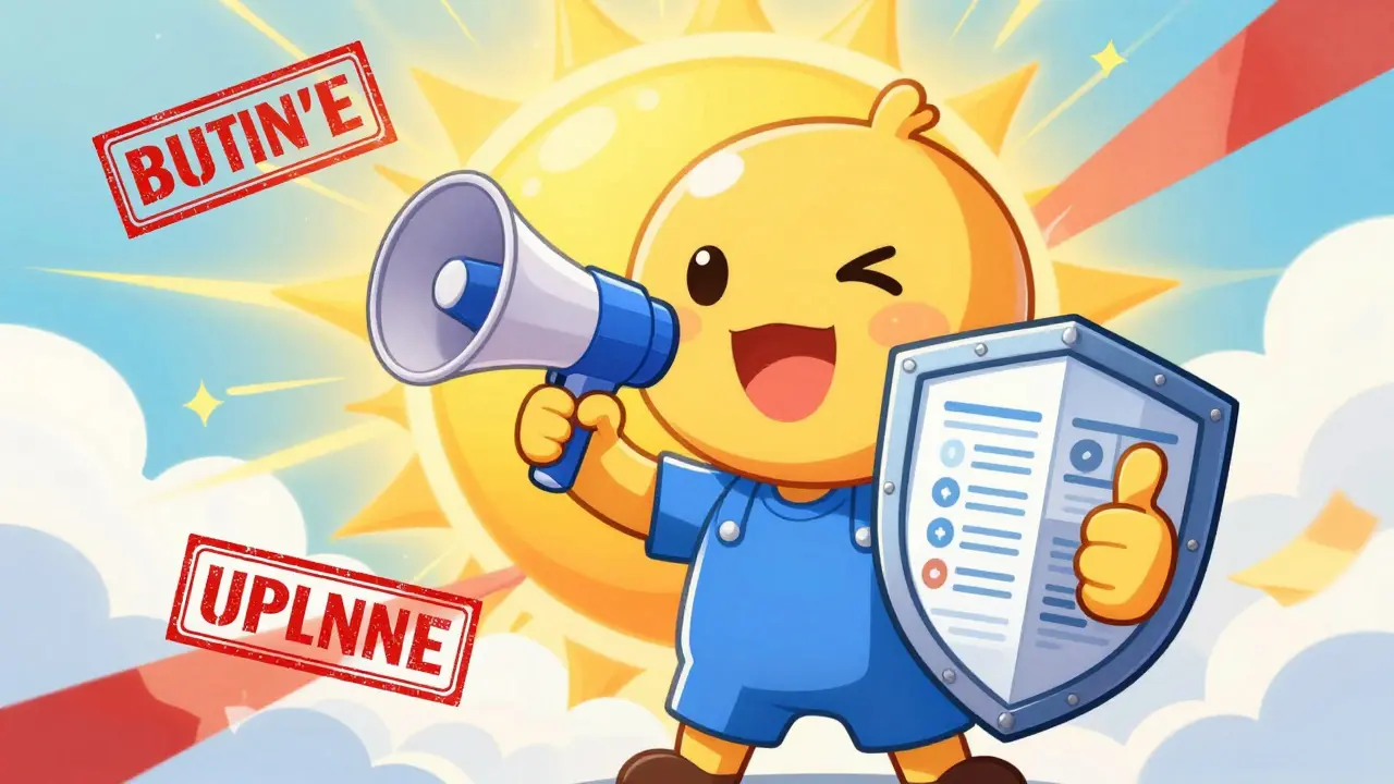 Happy anime patient holding a shield against insurance red tape