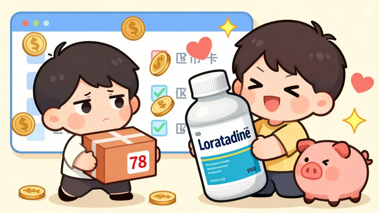 Cute anime comparison of expensive brand vs cheap generic pills